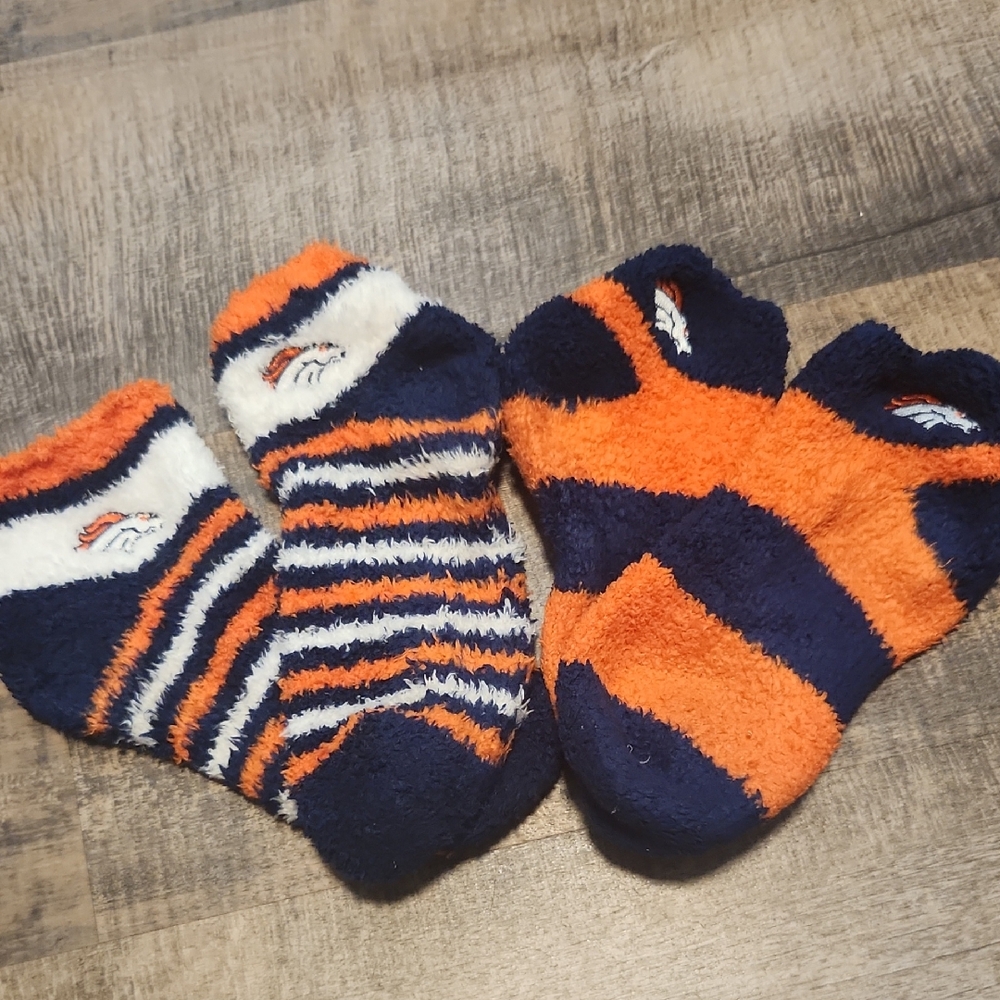 Denver Broncos Fuzzy Socks